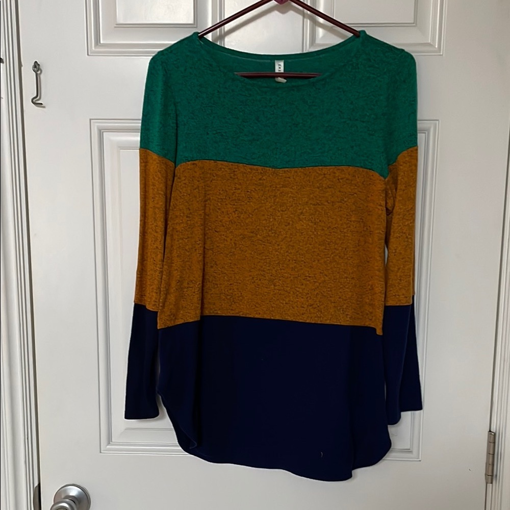 Emerald Green Boxy Sweater with Long Sleeves